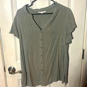Soft short sleeve blouse